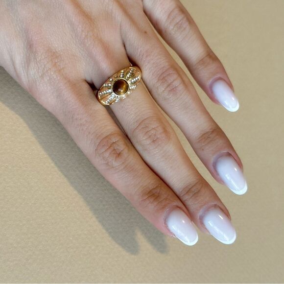 Tiger eye ring #1515 - Picture 5 of 5